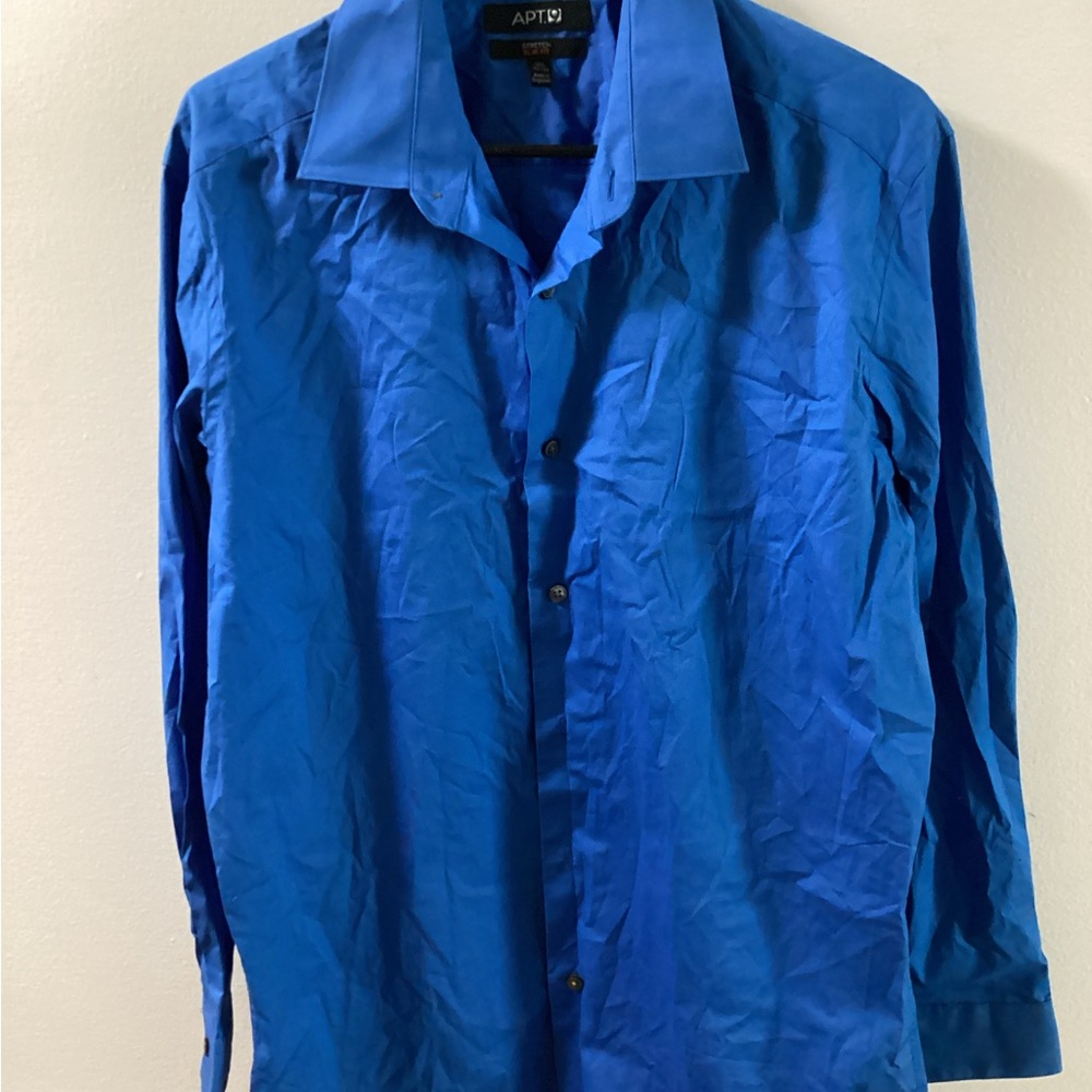 Apt. 9 Royal Blue Stretch Shirt